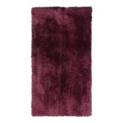 Hochflorteppich Shaggy Aubergine 80x150 cm