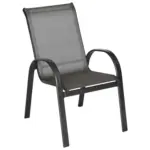 M&ouml;belix Gartensessel stapelbar 2er Set Amalfi Metall/Textil
