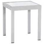 M&ouml;belix Gartentisch Ausziehbar Metall/ Glas L: 65/130 Cm