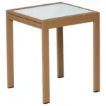 M&ouml;belix Gartentisch Ausziehbar Metall/Glas L 65 cm