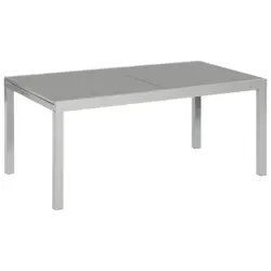 Gartentisch Ausziehbar Metall/Glas L: 150 - 220 cm