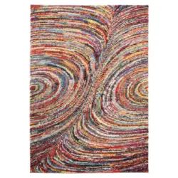 Webteppich Color Face Multicolor 140x200 Cm