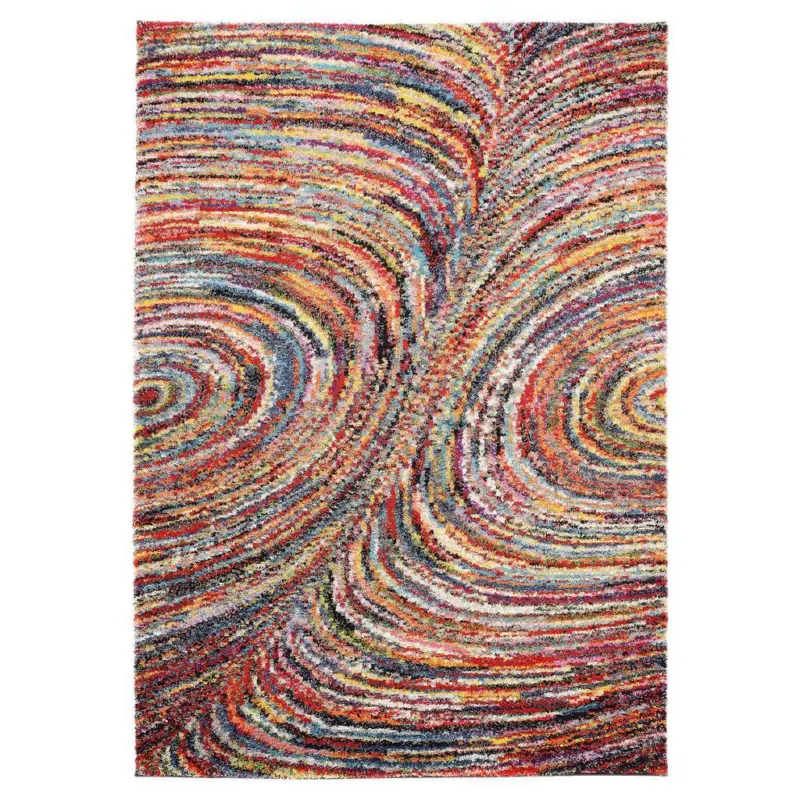Webteppich Color Face Multicolor 140x200 Cm