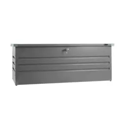 Futterbehälter 165x62x70 Abschließbar, Grau