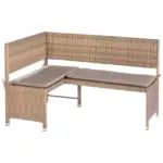 M&ouml;belix Gartenbank Kunststoff 2-Sitzer Eckbank