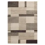 M&ouml;belix Webteppich Palazzo Bloc Braun/beige 65x130 Cm