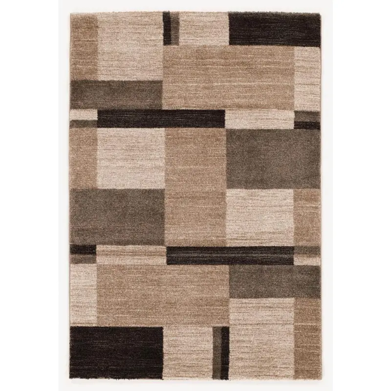 Webteppich Braun/Beige Palazzo Bloc 120x170 cm