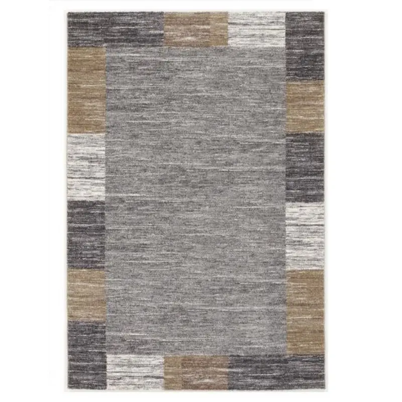 Webteppich Grau Sofi Star 80x150 cm