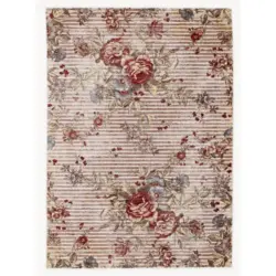 Webteppich Rainbow Rose Multicolor 70x140 Cm
