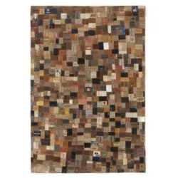 Lederteppich Labelstar Naturfarben 140x200 Cm