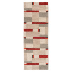 Teppich Läufer Braun/rot/beige Palazzo Bloc 80x250 Cm