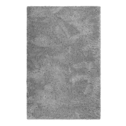 Hochflor Teppich Silber Yogi 200x290 Cm