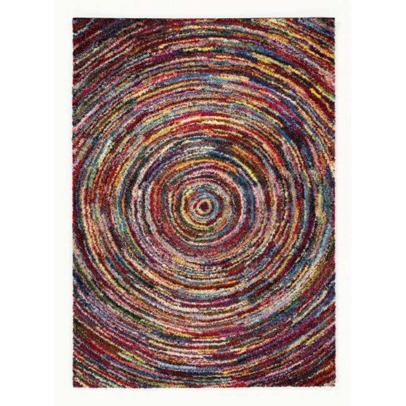 Webteppich Sixteen Round Multicolor 160x230 Cm