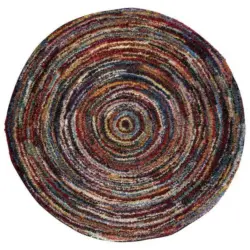 Webteppich Sixteen Round Multicolor Rund Ø 200 Cm