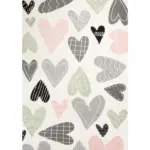 Möbelix Kinderteppich Herzen Grau Kiddy Love 160x230 Cm