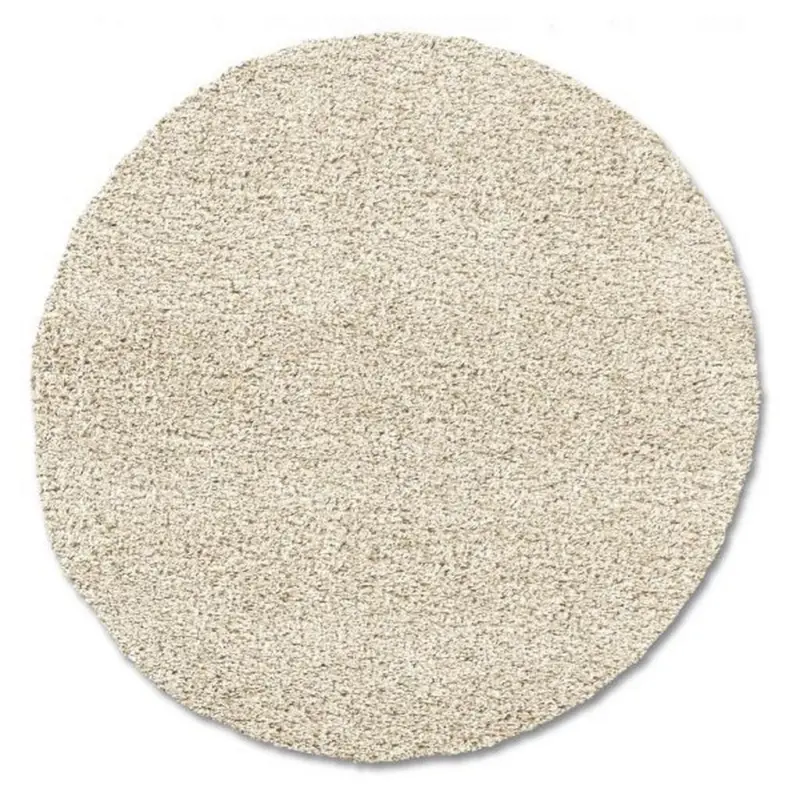 Hochflorteppich Fashion Shaggy Beige Rund Ø 200 cm