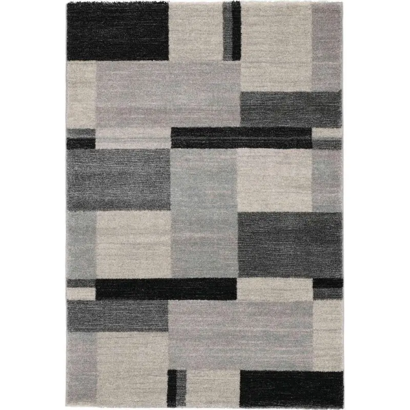 Webteppich Palazzo Bloc Grau 140x200 Cm