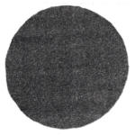 Möbelix Hochflorteppich Fashion Shaggy Dunkelgrau Rund Ø 150 cm