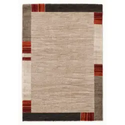 Webteppich Palazzo Lobo Dunkelbraun/beige 240x290 Cm