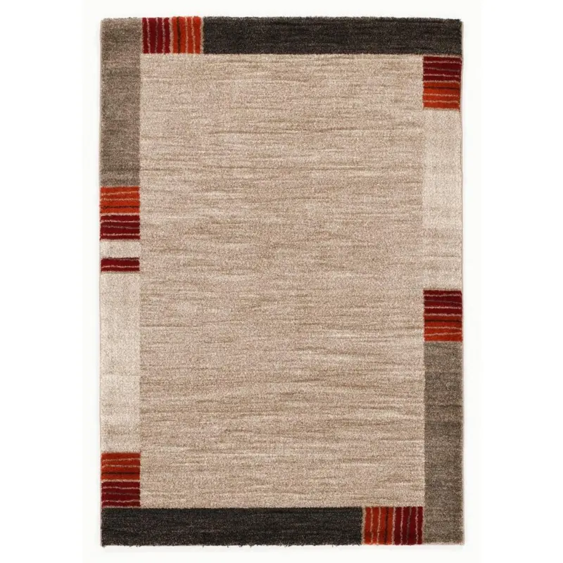 Webteppich Palazzo Lobo Dunkelbraun/beige 240x290 Cm