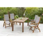 M&ouml;belix Gartenm&ouml;bel Set 5--Teilig. Acapulco Akazie/Textil