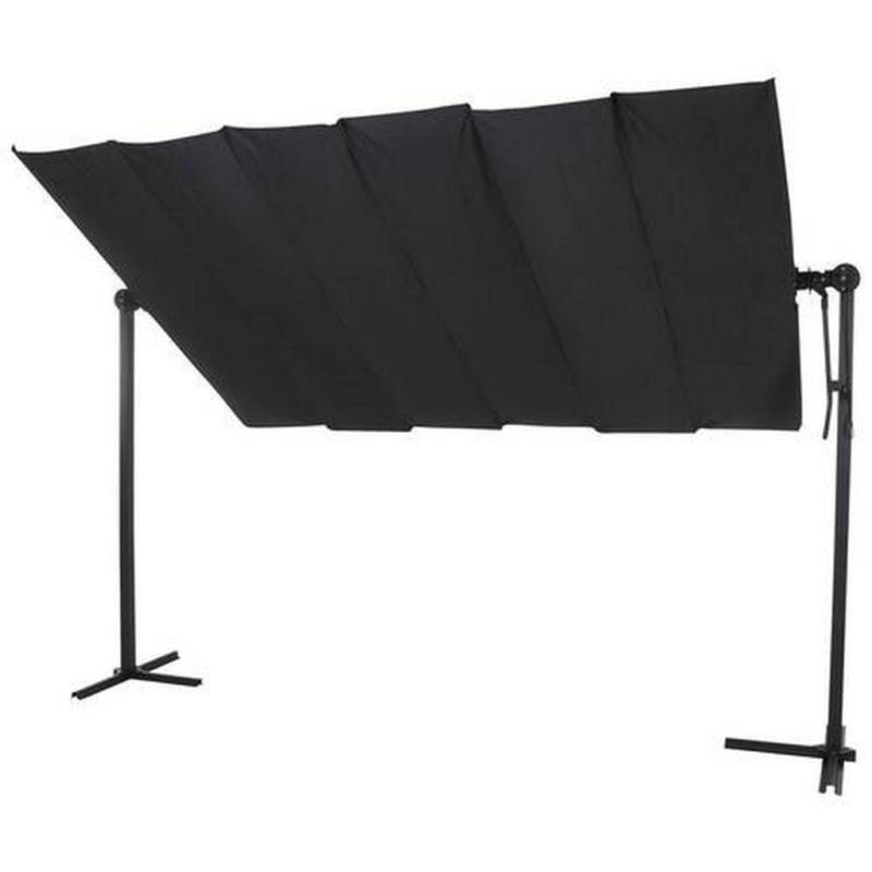 Sonnenschirm Enna Lb:250x350cm Mit Seilzugsystem Anthrazit