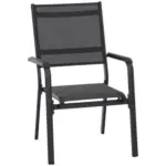 Möbelix Gartensessel Stapelbar Tesoro Aluminium/Textil