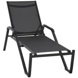 Gartenliege Tesoro Aluminium/ Netzgewebe verstellbar