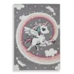 Möbelix Kinderteppich Einhorn Fluffy 120x170 Cm