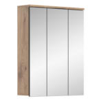 Möbelix Spiegelschrank Mason 3-türig Bxhxt: 60x77x18 Cm Eiche Dekor