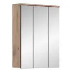 Möbelix Spiegelschrank Mason 3-türig Bxhxt: 60x77x18 Cm Eiche Dekor
