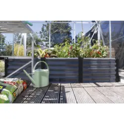 Hochbeet Stahl Linus BxHxT: 65x40x185 cm Anthrazit/Schwarz