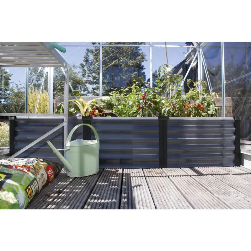 Hochbeet Stahl Linus BxHxT: 65x40x185 cm Anthrazit/Schwarz