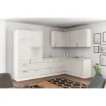 Möbelix Einbauküche Eckküche Möbelix Ip1200 Ohne Geräte 320x185 Cm Betonoptik Hell