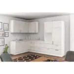 Möbelix Einbauküche Eckküche Möbelix Ip1200 Ohne Geräte 185x320 Cm Betonoptik Hell