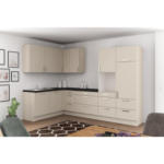 Möbelix Einbauküche Eckküche Möbelix Ip1200 Ohne Geräte 185x320 Cm Kieselgrau