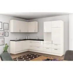 Einbauküche Eckküche Möbelix Ip4050 Ohne Geräte 185x320 Cm Magnolie