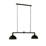 Möbelix Hängeleuchte Leitung H: 140 Cm 2-Flammig, Schwarz Metall