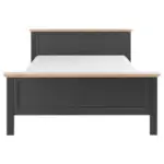 Möbelix Doppelbett Landhaus-Stil 160x200 Jasmin II Graphitfarb.