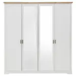 Möbelix Drehtürenschrank Mit Spiegel 214 Cm Jasmin Ii Weiß/eiche
