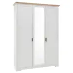 Möbelix Drehtürenschrank Mit Spiegel 164 Cm Jasmin Ii Weiß/eiche