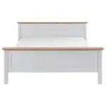 Möbelix Doppelbett Landhaus-Stil 180x200 Jasmin II Weiß/Eiche