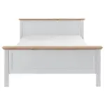 Möbelix Doppelbett Landhaus-Stil 160x200 Jasmin II Weiß/Eiche