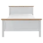 Möbelix Bett Landhaus-Stil 140x200 Jasmin II Weiß/Eiche Artisan