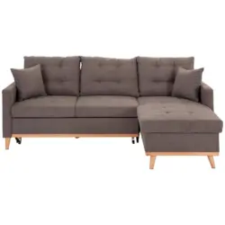 Ecksofa Kring Mit Schlaffunktion Grau