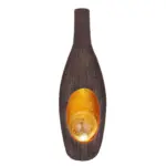 Möbelix Solarleuchte Oval Braun/Gold 1x Warmweiß H: 45,5 cm