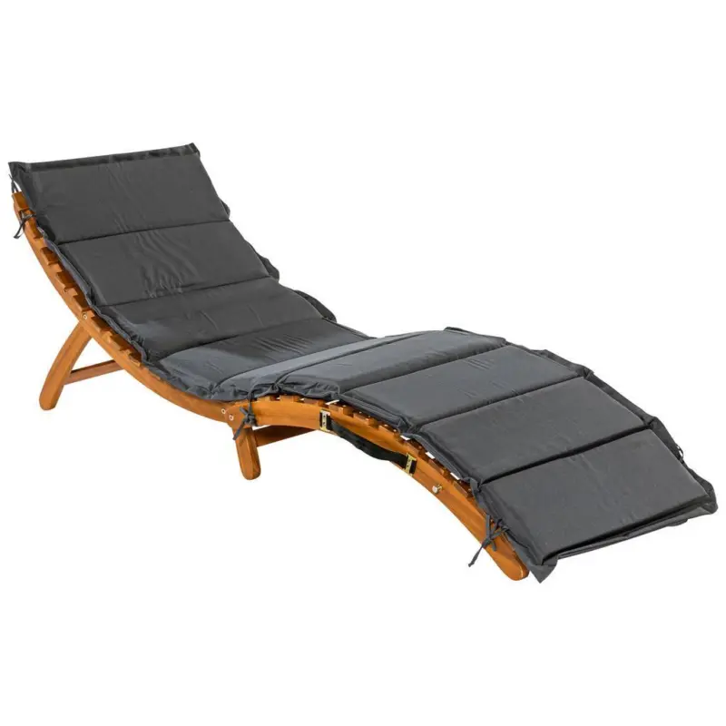 Gartenliege Honopu Holz Klappbar Mit Auflage