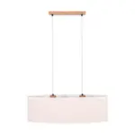 Möbelix Hängeleuchte Boho H: 132 Cm 2-Flammig, Echtholz/naturfaser