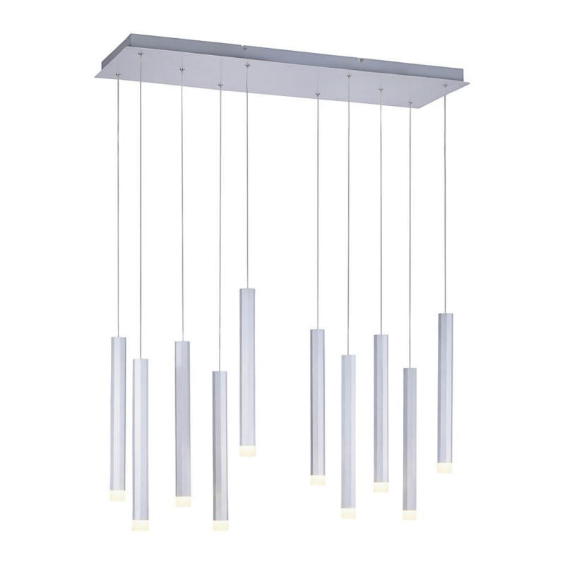 LED-Hängeleuchte Bruno H: 120 cm 10-Flammig