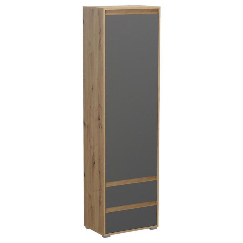 Garderobenschrank Torina B: 54cm Eiche Artisan